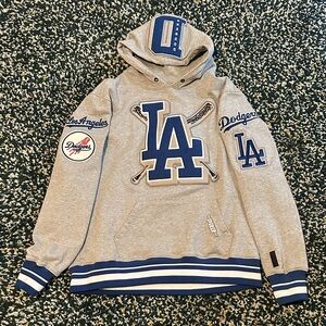 Gray Dodgers Logo Men's Sweater